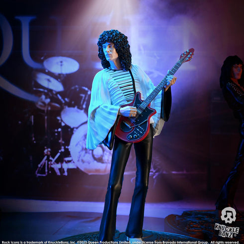 Knucklebonz Queen Rock Iconz Brian May II (Sheer Heart Attack Era) Statue